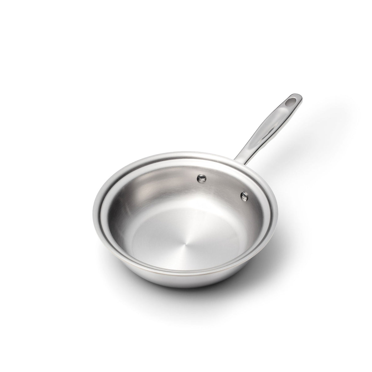 Stainless Steel Fry Pan, 1.5 Quart Sauté with Cover, Stainless Steel Construction for Stovetop Cooking, Family Meals and Daily Kitchen Use image 2