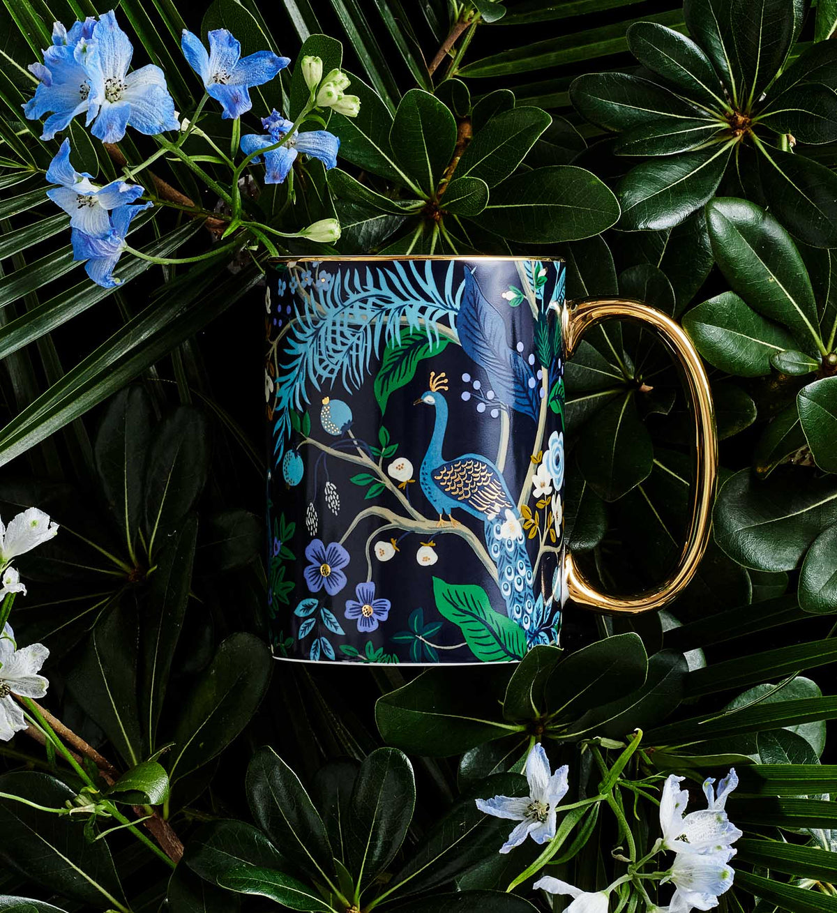 Coffee Mug, Porcelain Peacock for Everyday Drinks, Home and Entertaining, Designed for Kitchen Tables, Workspaces and Daily Hydration image 2