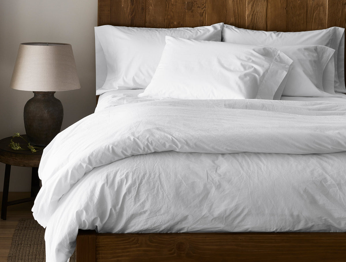 Duvet Cover Set, Refined Organic Percale, Breathable Construction for Bedroom Bedding Refresh and Everyday Comfort, 3 Size Options image 2