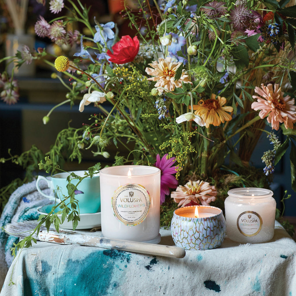 Decorative Candle, Wildflowers Mini Tin for Entryways, Mantels and Everyday Home Ambience, Designed for Everyday Home Use image 2