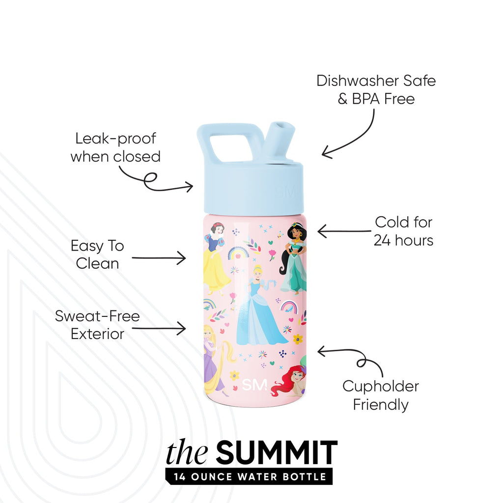 Reusable Drink Bottle, Summit Kids Water with Straw Lid, Stainless Steel Construction for Commutes, Outdoor Trips and Daily Drinks image 2