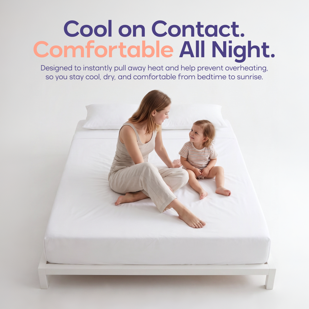 Bed Sheet Set, CloudCool Cooling for Everyday Bedroom Comfort and Guest Rooms, 5 Sizes and 9 Colors image 2