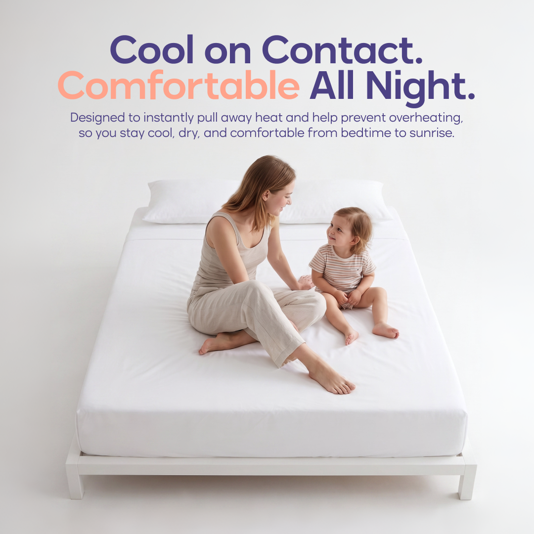 Bed Sheet Set, CloudCool Cooling for Everyday Bedroom Comfort and Guest Rooms, 5 Sizes and 9 Colors image 2