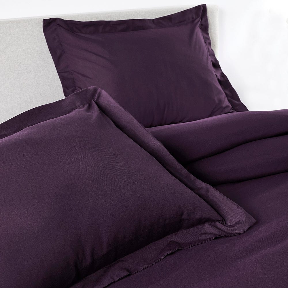 Duvet Cover Set, Eggplant for Bedroom Bedding Refresh and Everyday Comfort, 2 Size Options image 2