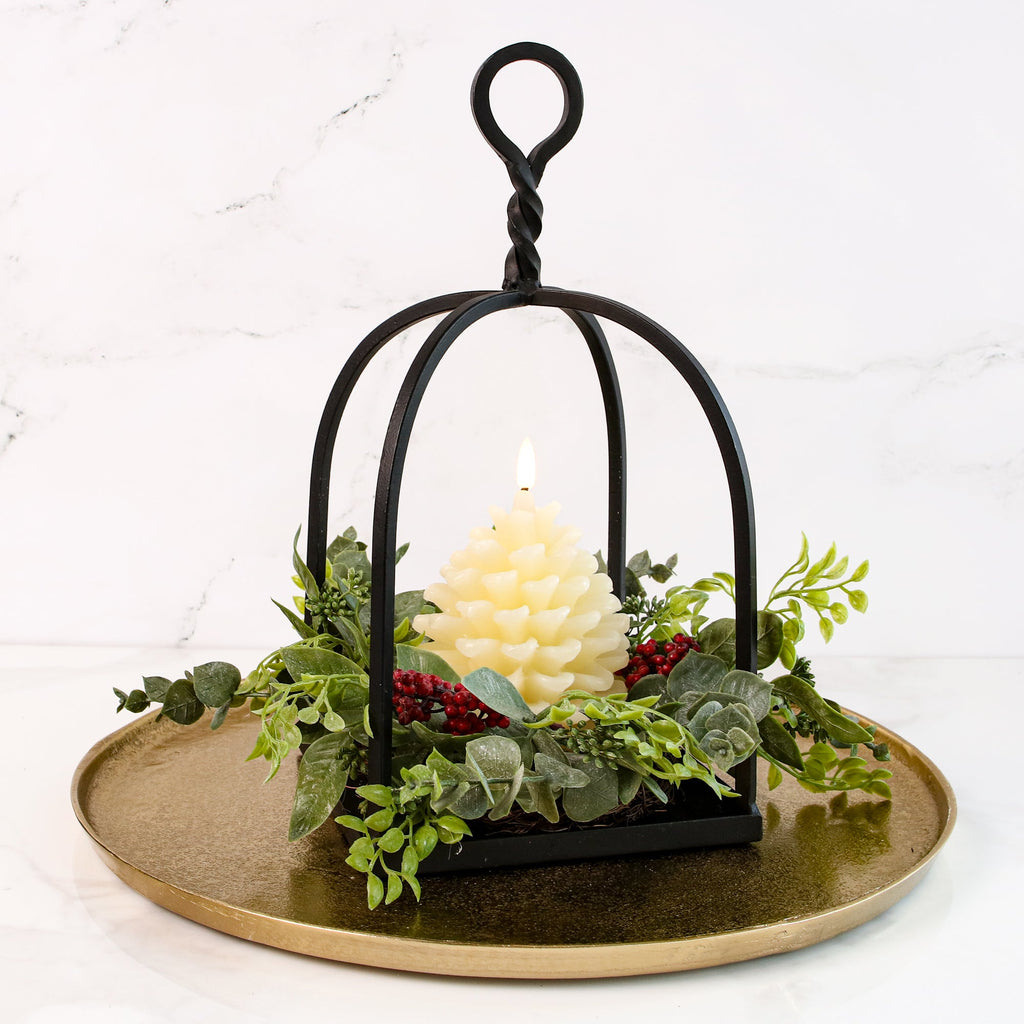 Decorative Candle, Atwood Eucalyptus Ring 8in for Living Rooms, Bedrooms and Relaxing Evenings image 2