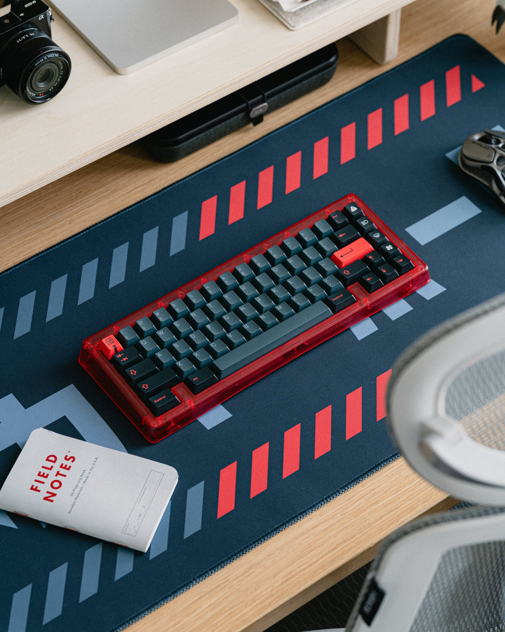 Desk Mat, Redline Deskpad for Workspaces, Desks and Everyday Productivity, 2 Design Options image 2