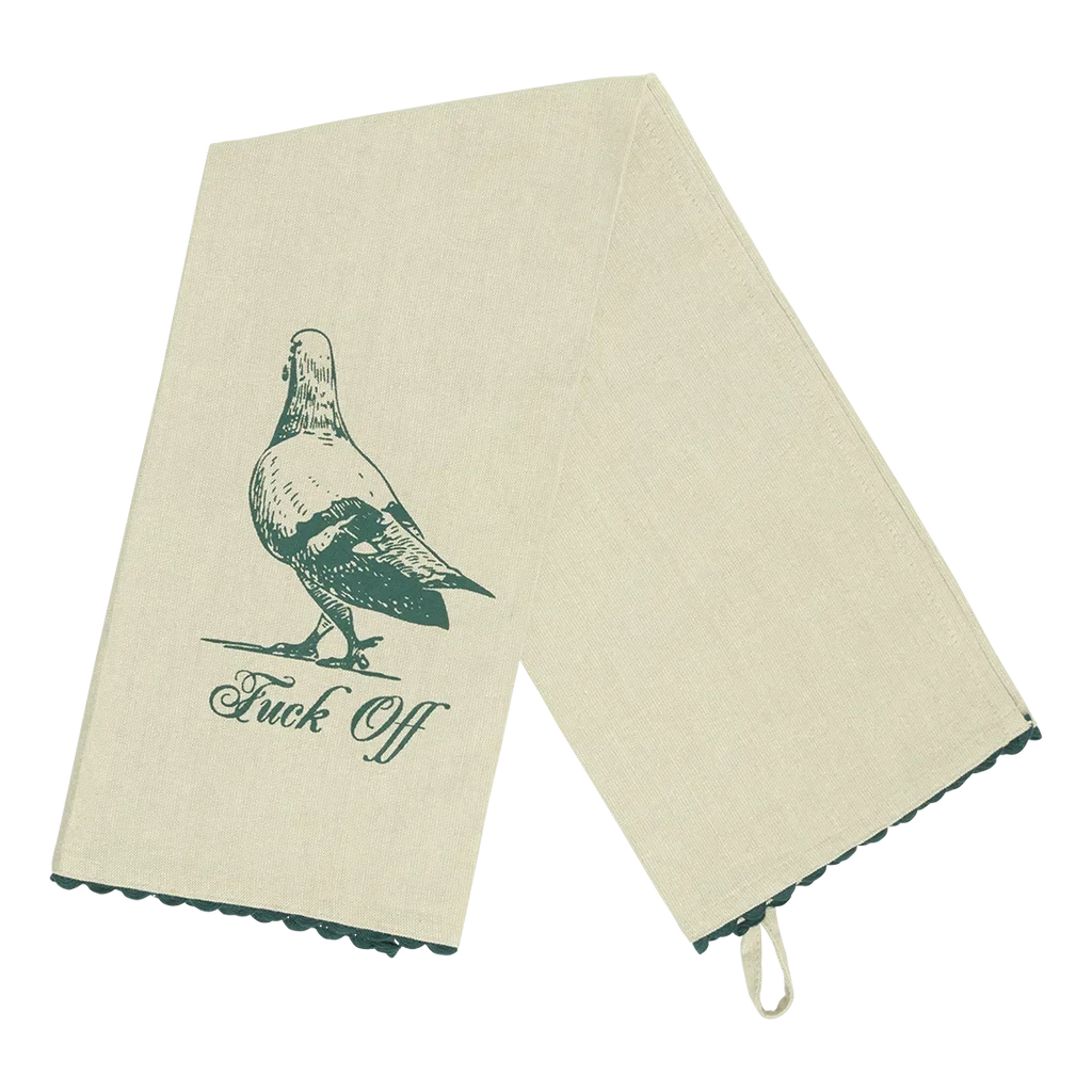 Kitchen Tea Towel Set, PLEASANTRIES FUCK OFF for Cooking Areas, Hand Drying and Kitchen Decor image 2