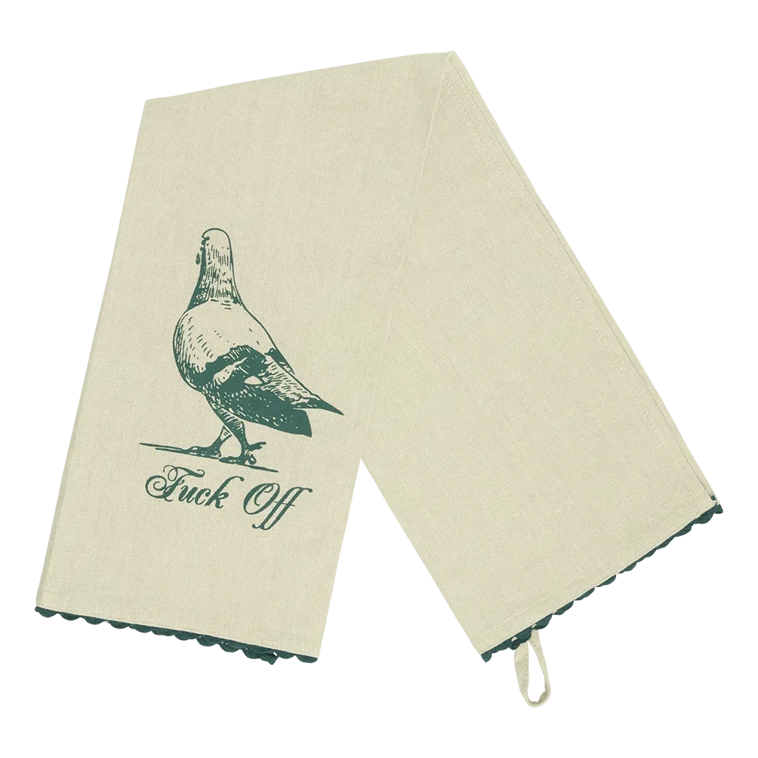 Kitchen Tea Towel Set, PLEASANTRIES FUCK OFF for Cooking Areas, Hand Drying and Kitchen Decor image 2