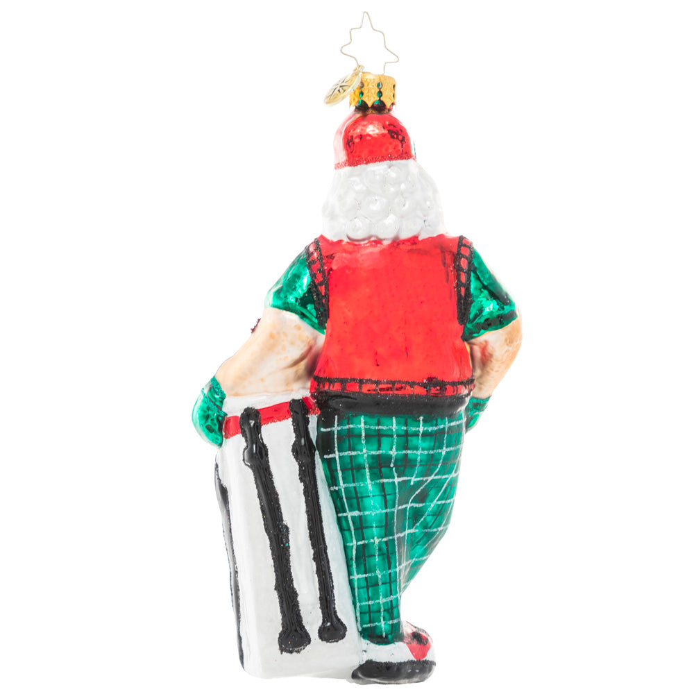 Seasonal Home Decor, Jolly Golfer Santa for Holiday Displays, Shelves and Festive Rooms, Designed for Everyday Home Use image 2