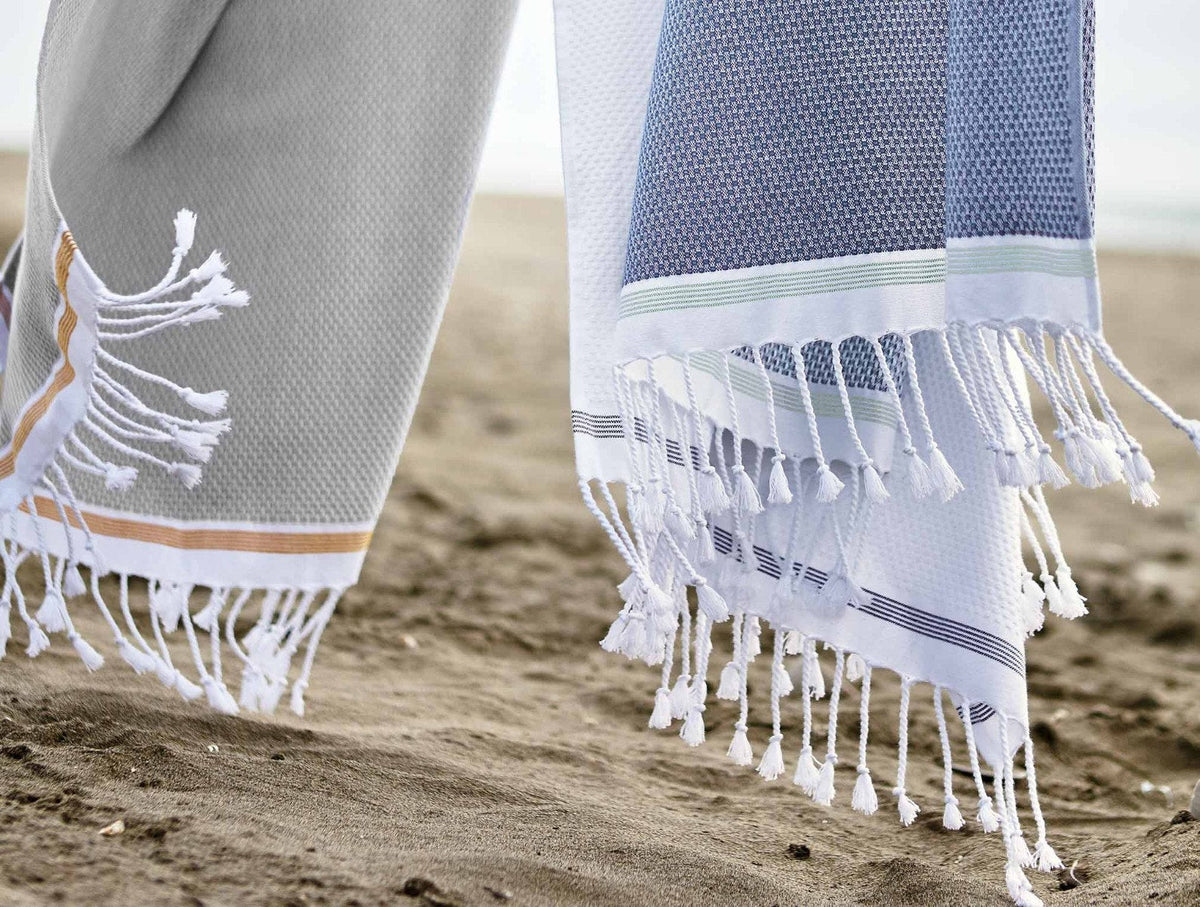 Bath Linen, Mediterranean Organic Towels, Lightweight Design for Home Bathrooms and Everyday Care, 5 Size Options image 2
