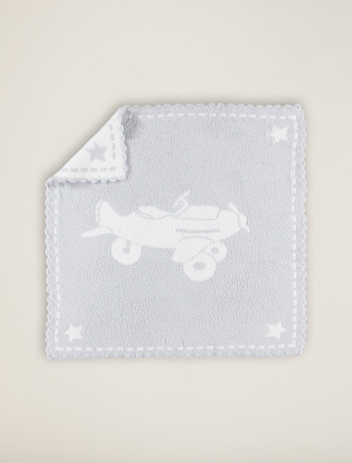 Cozy Throw Blanket, Scalloped Receiving for Sofas, Beds and Relaxing at Home, 3 Color Options image 2