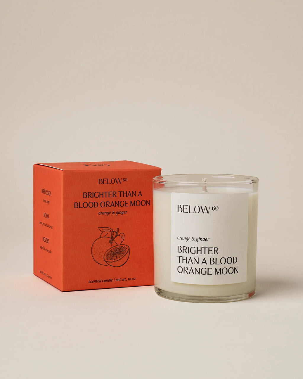 Decorative Candle, Brighter Than A Blood Orange Moon for Entryways, Mantels and Everyday Home Ambience image 2