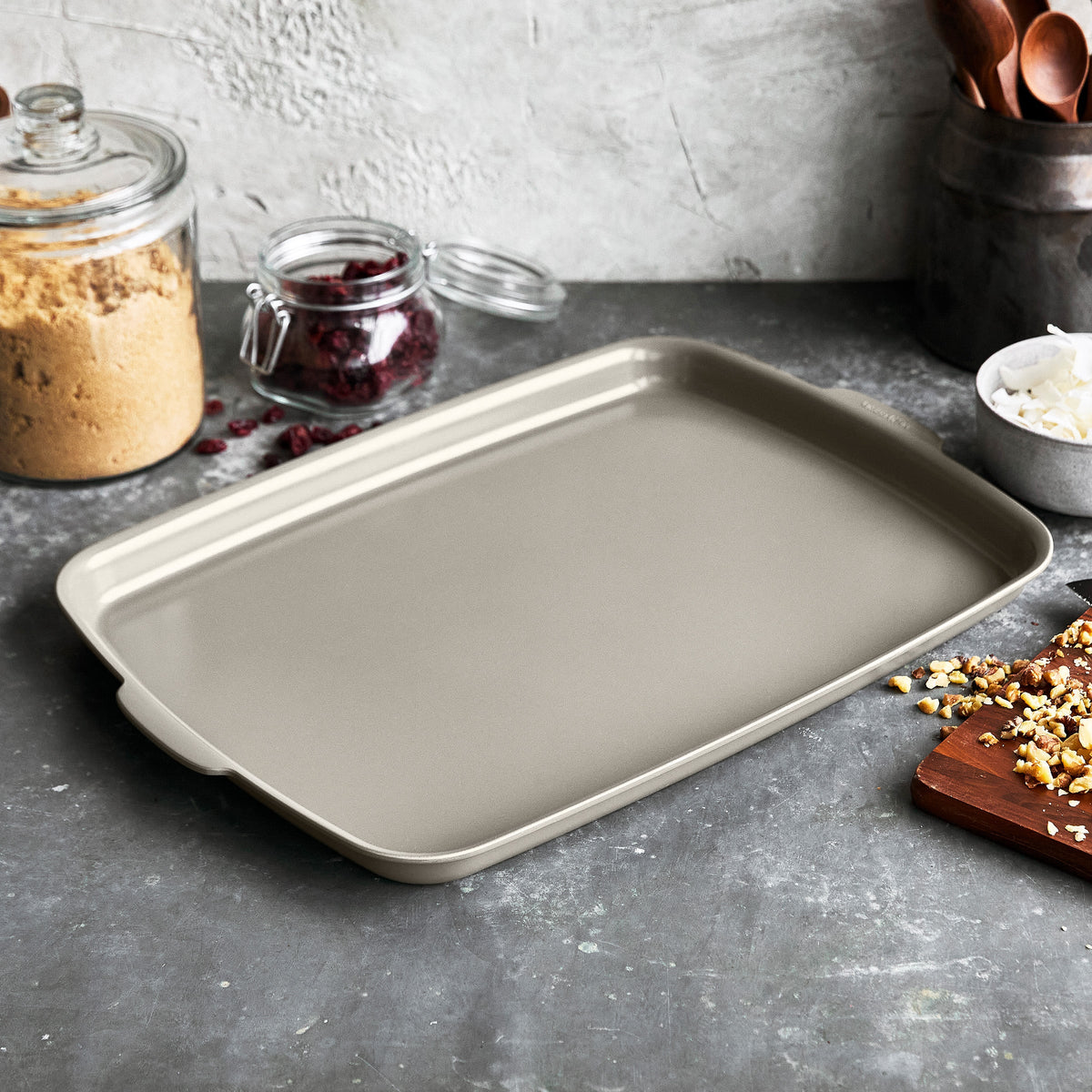 Baking Sheet, Premiere Ceramic Nonstick 18" x 13" Half Pan for Sheet Pan Meals, Pastries and Home Baking image 2