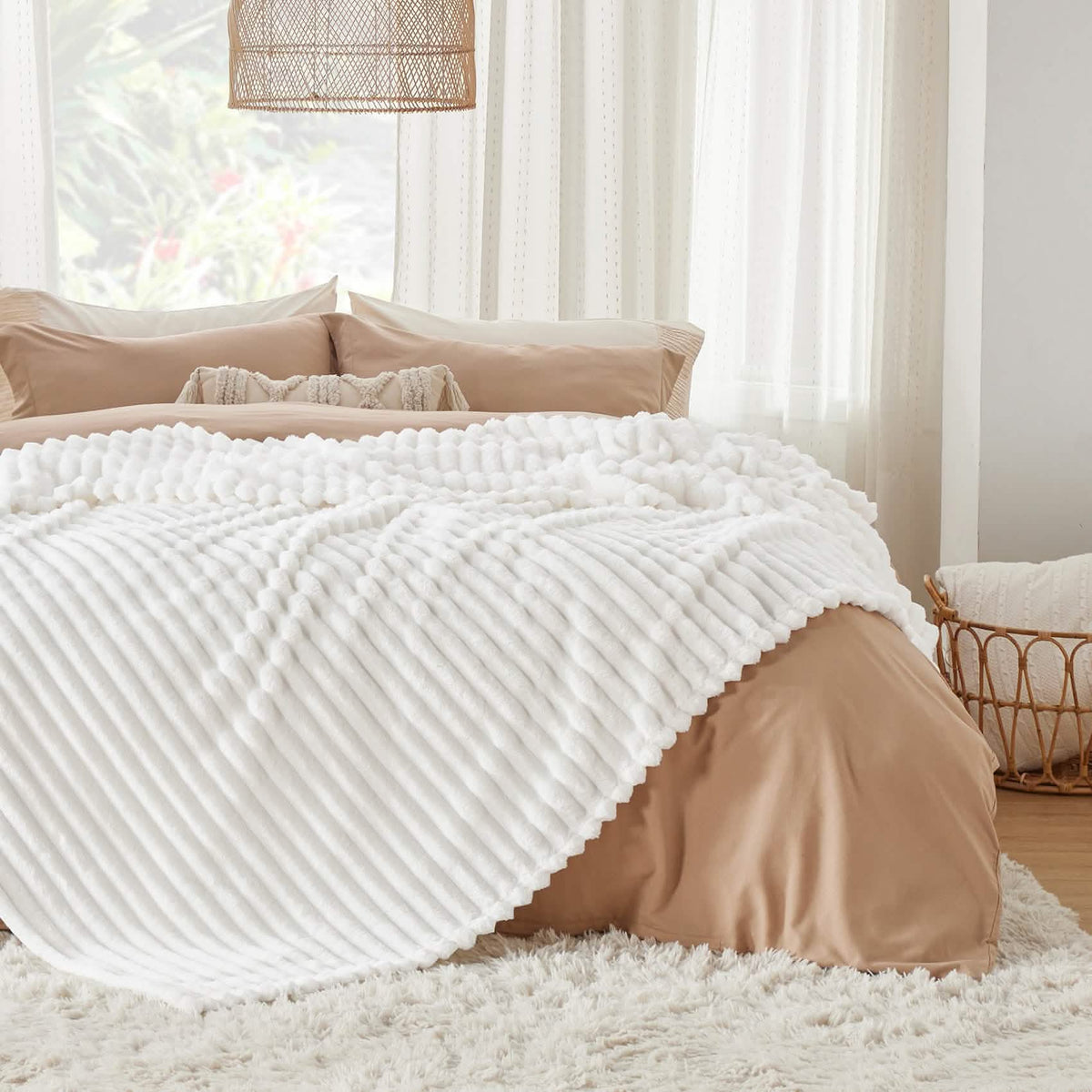 Cozy Throw Blanket, GentleSoft for Sofas, Beds and Relaxing at Home, 8 Sizes and 15 Colors image 2