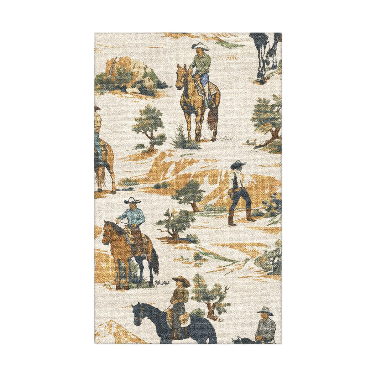 Area Rug, Desert Cowboys Doormat for Living Rooms, Bedrooms and Entryways, 10 Size Options image 2