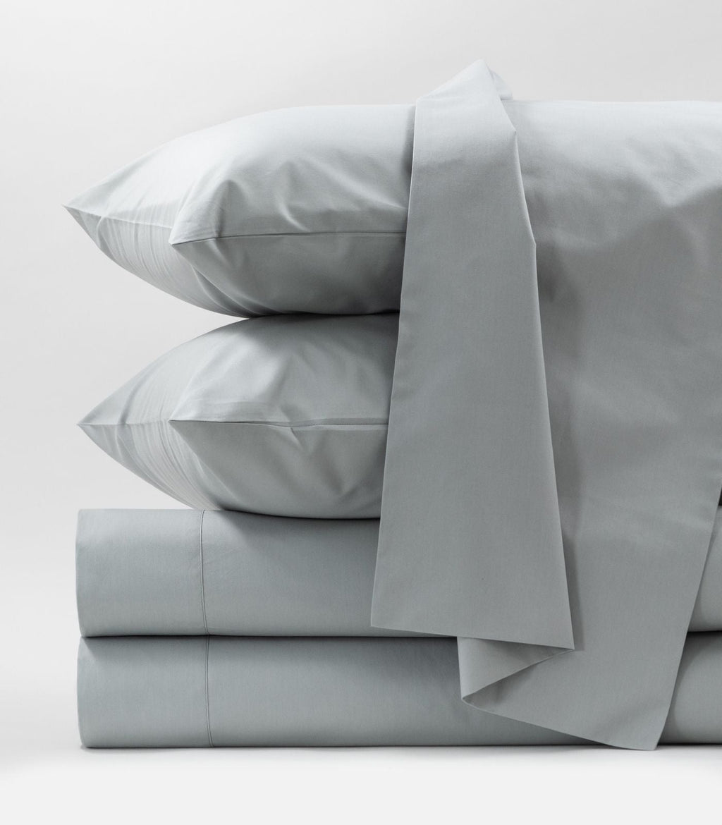 Bed Sheet Set, Percale, Organic Cotton Shell for Master Bedrooms, Guest Beds and Daily Use, 6 Sizes and 6 Colors image 2
