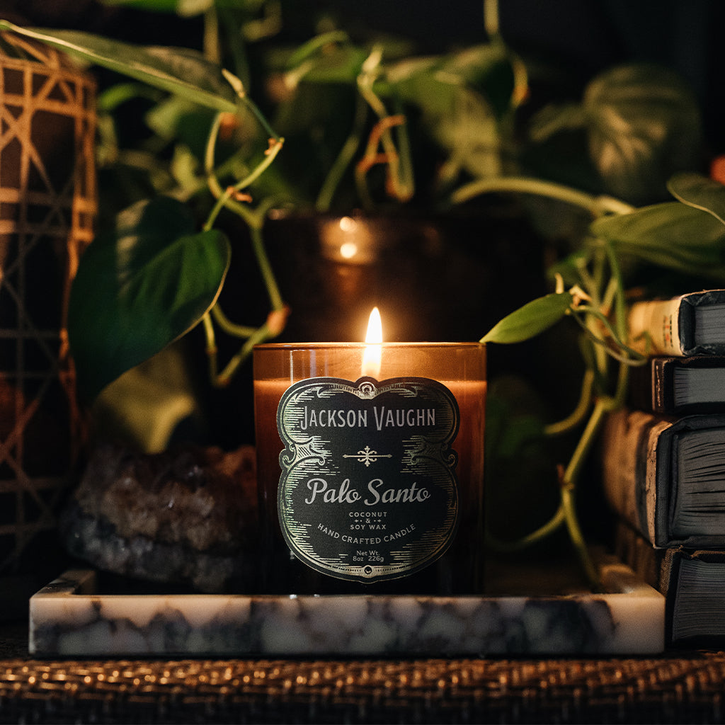Decorative Candle, Palo Santo (Headrick's Collection) for Living Rooms, Bedrooms and Relaxing Evenings image 2