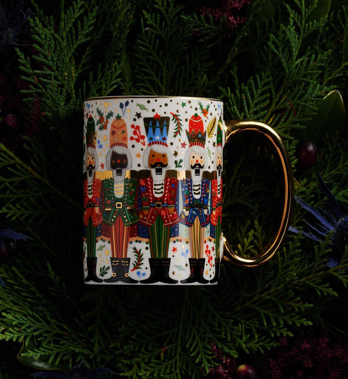 Holiday Porcelain Mug - Nutcracker Brigade image 2