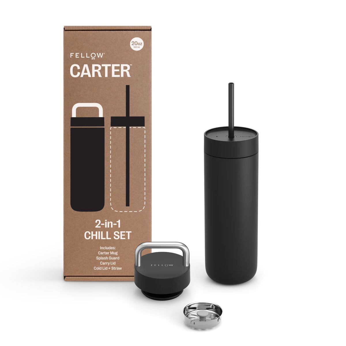 Drinkware, Carter 2 in 1 Chill Set for Kitchen Tables, Workspaces and Daily Hydration, 3 Color Options image 2