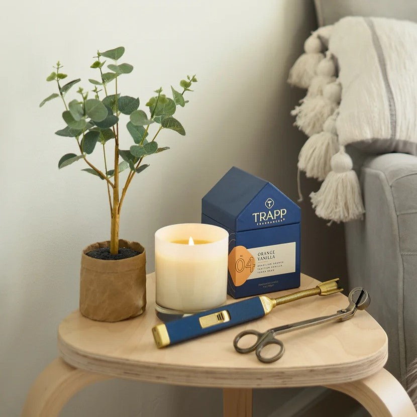 Decorative Candle, Orange Vanilla #4 for Entryways, Mantels and Everyday Home Ambience, Designed for Everyday Home Use image 2
