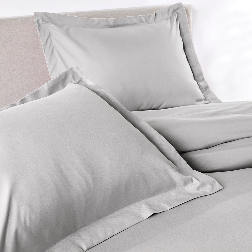 Duvet Cover Set, Brushed Silver for Guest Rooms and Everyday Bedroom Styling, 2 Size Options image 2