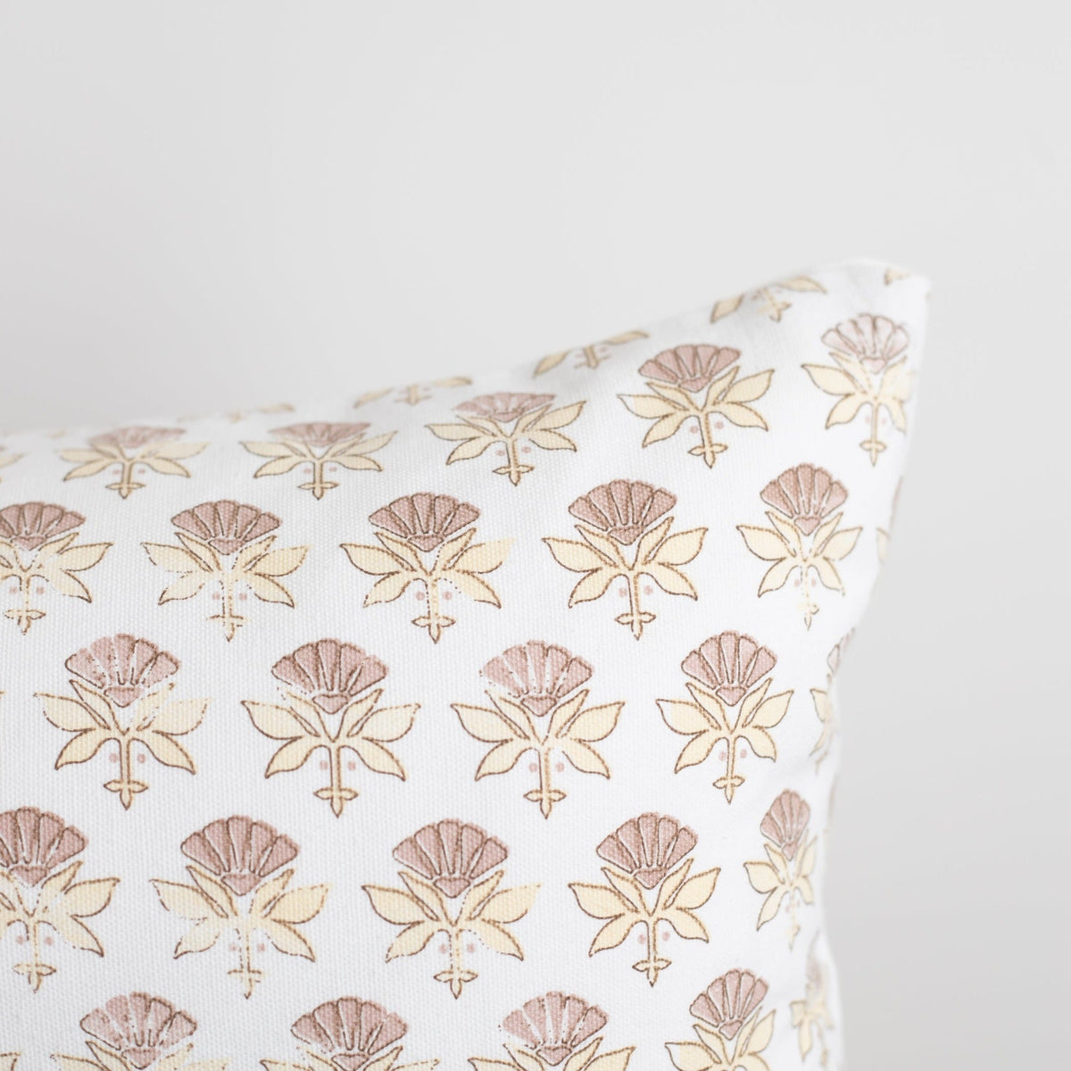 Decorative Pillow Cover Set, Fleur White Floral 18" 22" 24", Machine-Washable Care for Bedroom Styling and Living Room Decor, 3 Size Options image 2