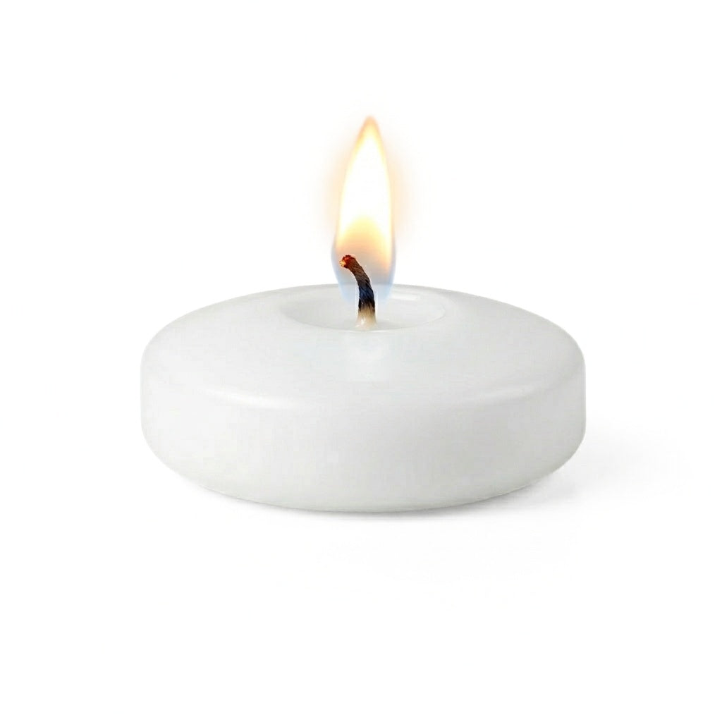 Decorative Candle, Richland Floating 3" White Set of 12 for Living Rooms, Bedrooms and Relaxing Evenings image 2