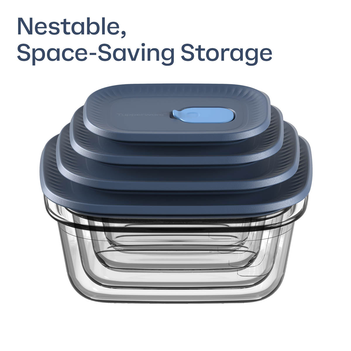 Food Storage Container, Voila Glass Rectangular Mini for Lunches, Pantry Storage and Everyday Meals image 2