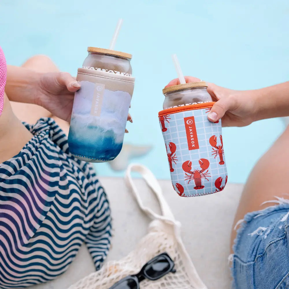 Reusable Cup Sleeve, Ay, Bay Bay!, Lightweight Design, Neoprene Construction for Coffee Cups, Daily Commutes and Dry Hands, 4 Size Options image 2