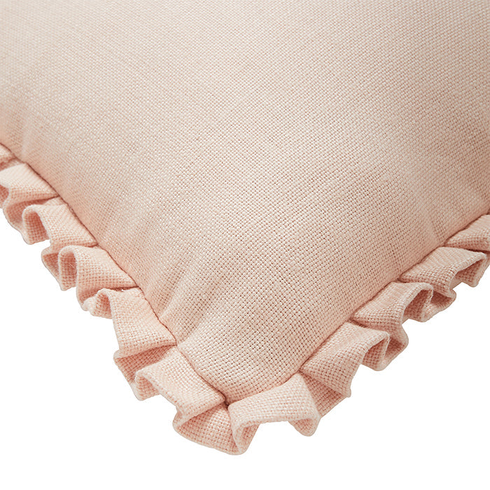 Decorative Pillow Cover Set, Beth Box Pleat in Peach for Sofas, Beds and Living Room Accents, 2 Size Options image 2