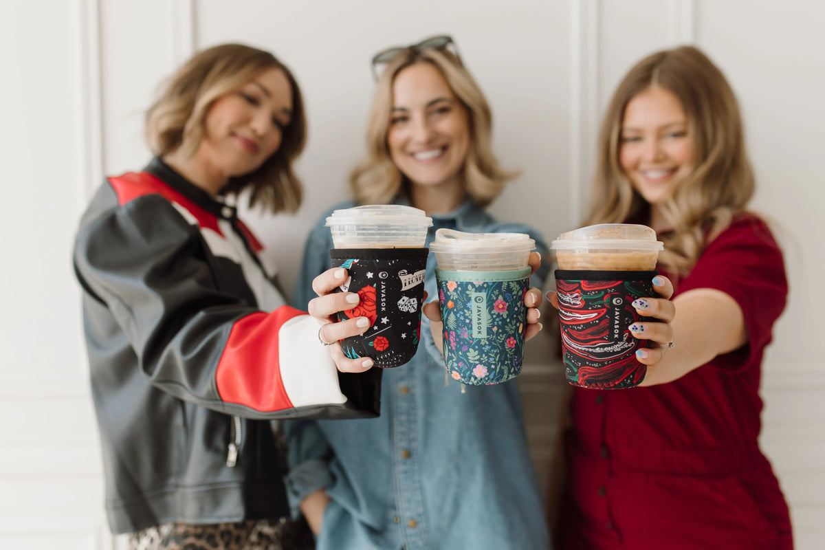 Reusable Cup Sleeve, Spring Noir, Neoprene Construction for Coffee Cups, Daily Commutes and Dry Hands, 4 Size Options image 2