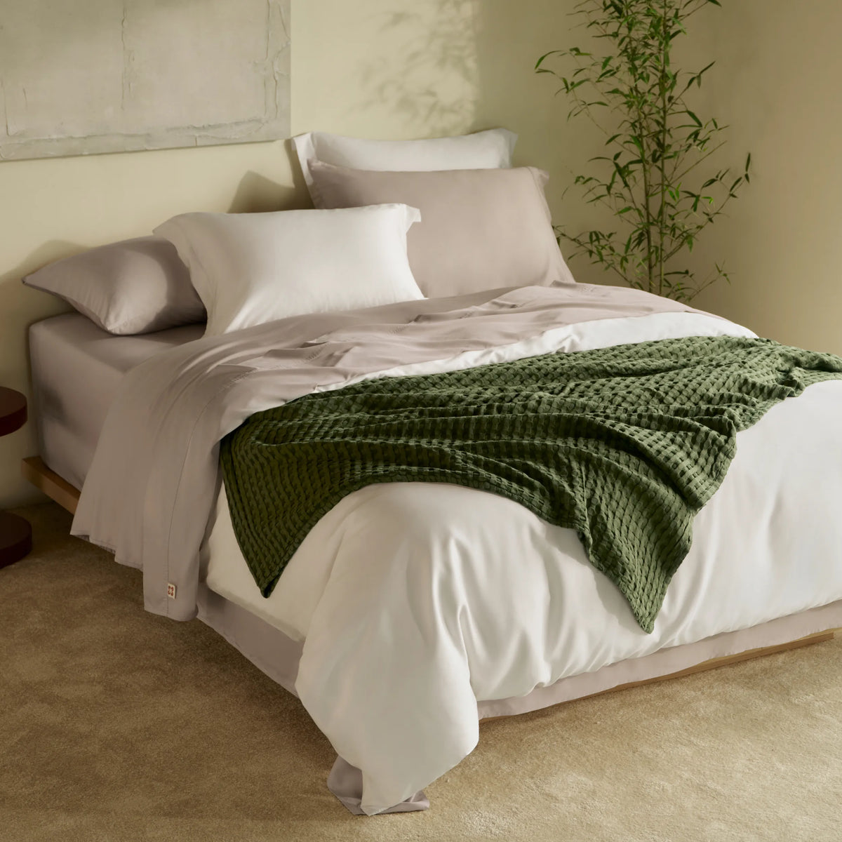 Bed Sheet Set, BareNights Viscose Derived from Bamboo, Breathable Construction for Everyday Bedroom Comfort and Guest Rooms image 2