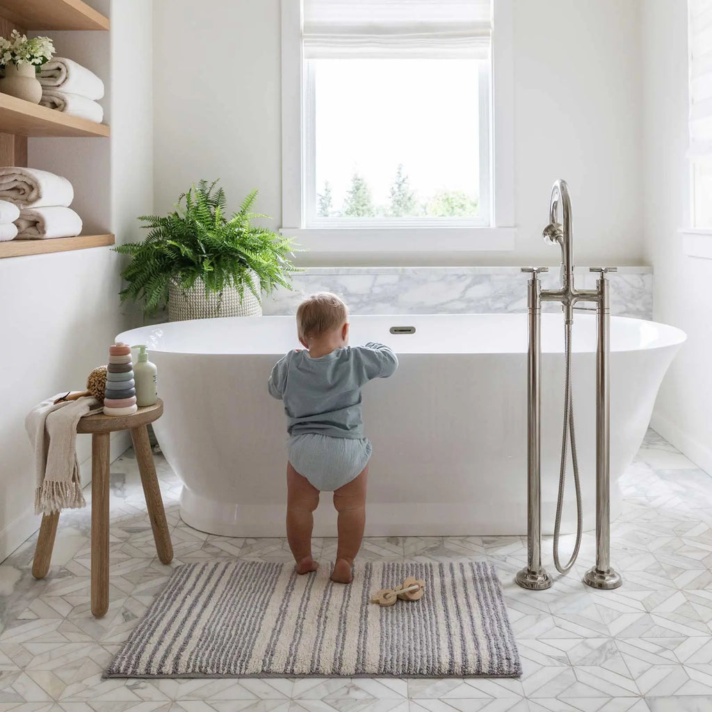 Bath Mat, Comfy Coastal for Bathroom Floors, Shower Exits and Everyday Bath Routines, 6 Size Options image 2