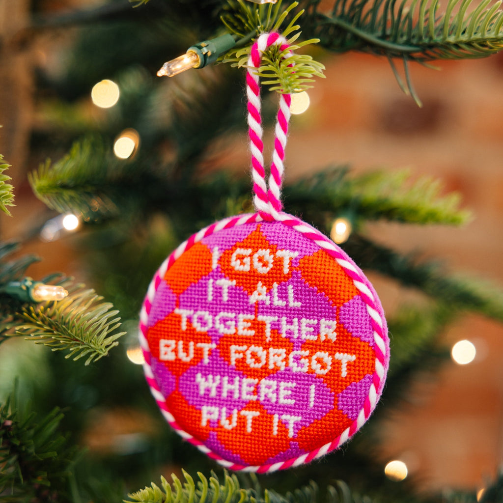 Seasonal Home Decor, Needlepoint Ornament Got It All Together for Holiday Displays, Shelves and Festive Rooms image 2
