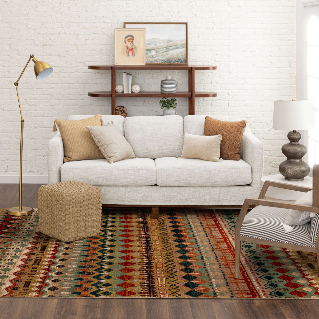 Area Rug, Spice Market Saigon Multi for Living Rooms, Bedrooms and Entryways, 18 Size Options image 2