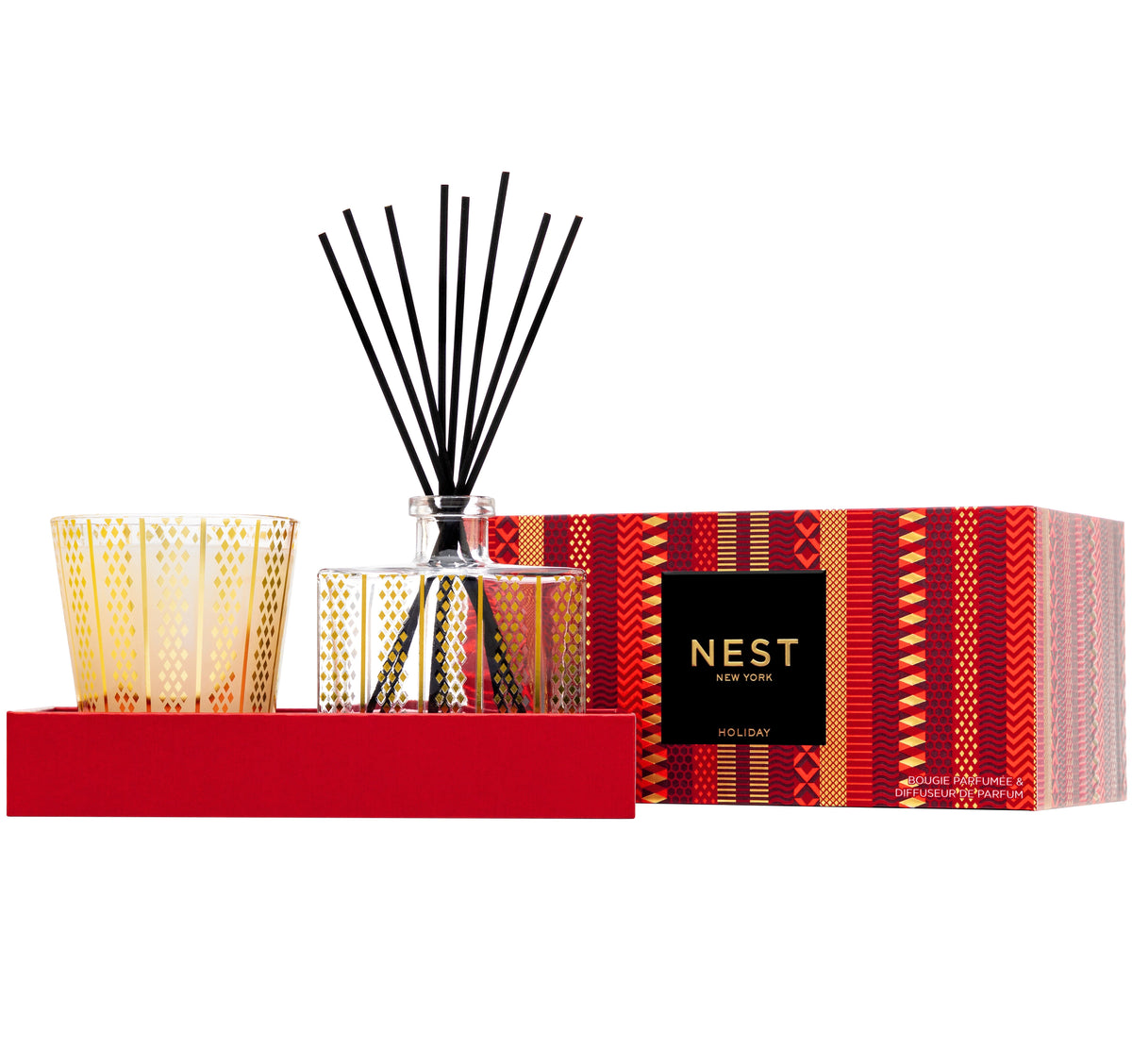 Decorative Candle, Holiday Classic & Diffuser Gift Set for Entryways, Mantels and Everyday Home Ambience image 2