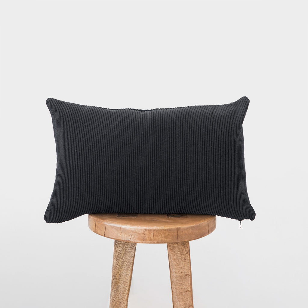 Decorative Pillow Cover, Corduroy Lumbar 12x20" (2 Colors Available), Machine-Washable Care for Sofas, Beds and Living Room Accents image 2
