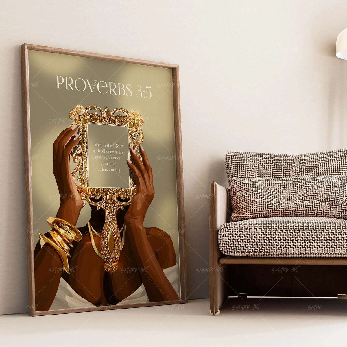 Wall Art Print, Proverbs 3:5 for Gallery Walls and Modern Room Decor, 4 Size Options, Designed for Living Rooms, Bedrooms and Home Offices image 2