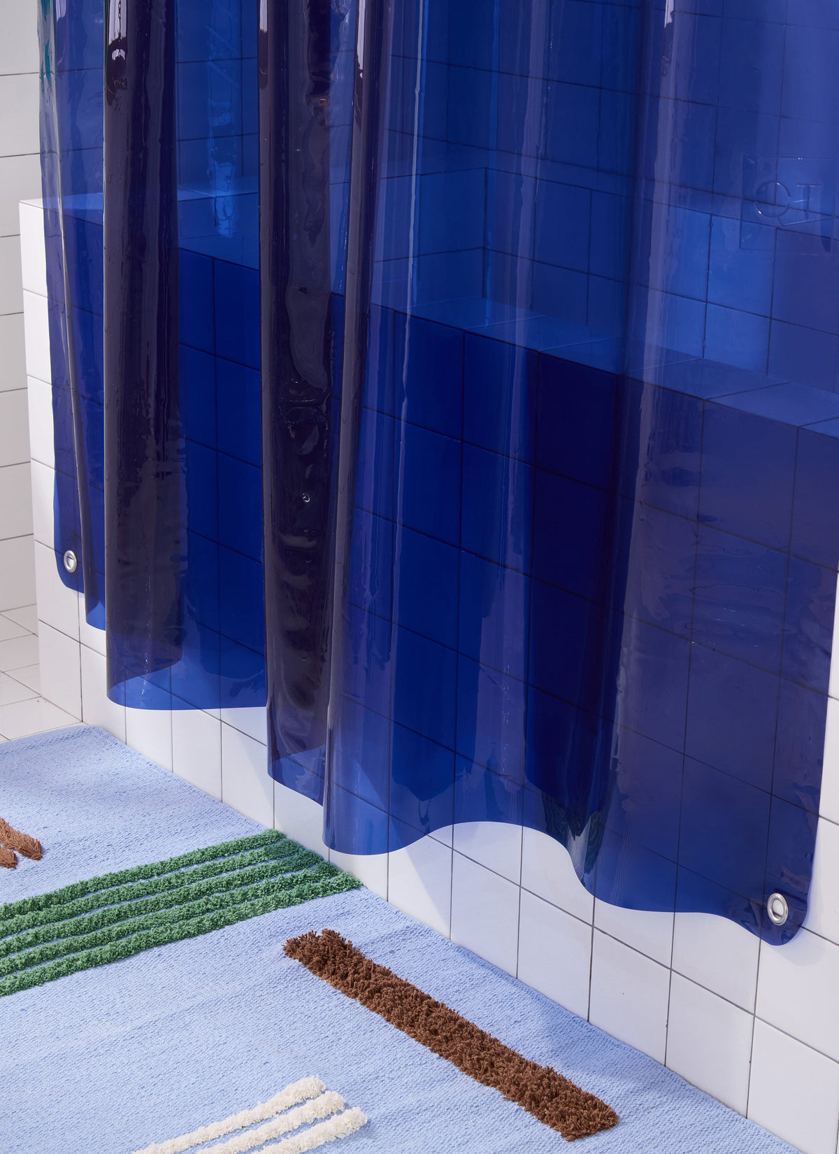 Bathroom Accessory, Sun Shower Navy for Vanity Organization and Everyday Bathroom Use, Designed for Guest Baths and Daily Bathroom Routines image 2