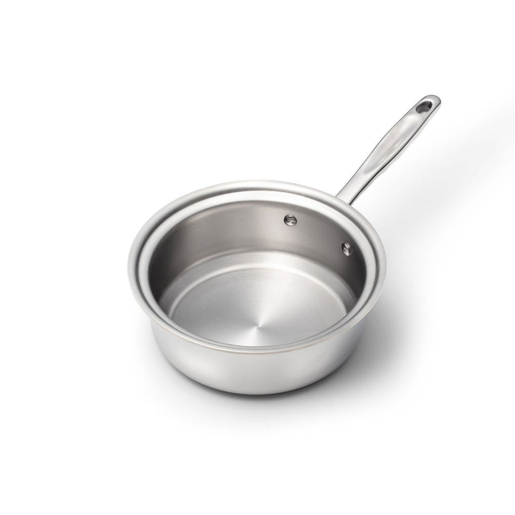 Stainless Steel Saucepan, 2 Quart with Cover, Stainless Steel Construction for Simmering, Reheating and Daily Meal Prep image 2