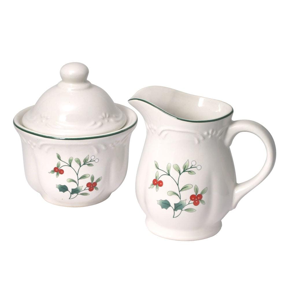 Dinnerware, Winterberry Sugar Bowl and Creamer Set, Dishwasher-Safe Care for Everyday Meals and Table Settings image 2