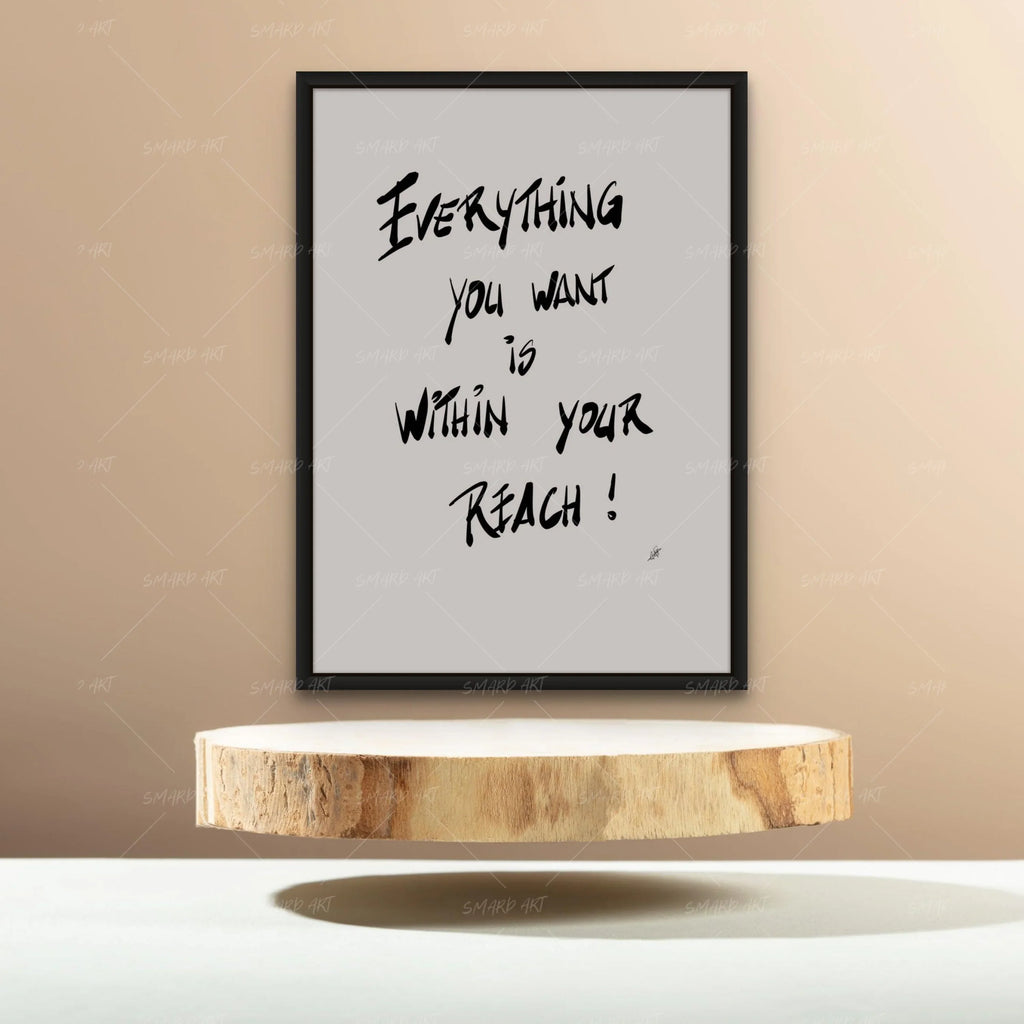 Wall Art Print, Your Reach for Living Rooms, Bedrooms and Home Offices, 4 Size Options, Designed for Gallery Walls and Modern Room Decor image 2