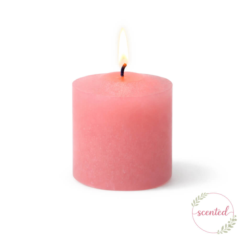 Votive Candle Set, Pink Gardenia Scented 10 Hour 12 Pack, Cotton Wicks for Tabletop Candle Displays and Home Decorating image 2