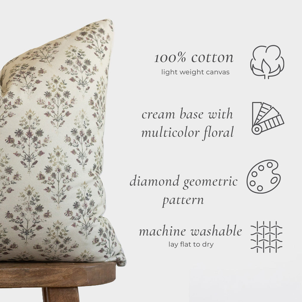 Decorative Pillow Cover Set, Afton 18" 20" 22" 24", Machine-Washable Care for Bedroom Styling and Living Room Decor, 5 Size Options image 2
