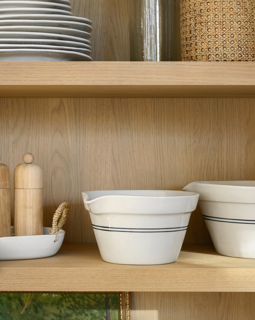 Salad Serving Bowl, Everett Mixing, Ceramic Construction for Salads, Side Dishes and Family Meals, 2 Size Options image 2