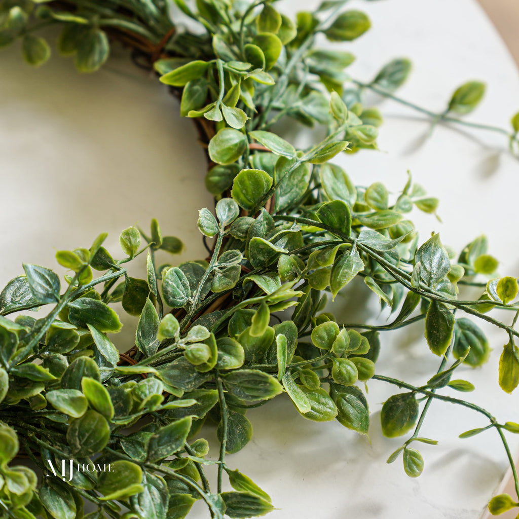 Decorative Candle, Whisperleaf Faux Greenery Ring for Entryways, Mantels and Everyday Home Ambience image 2