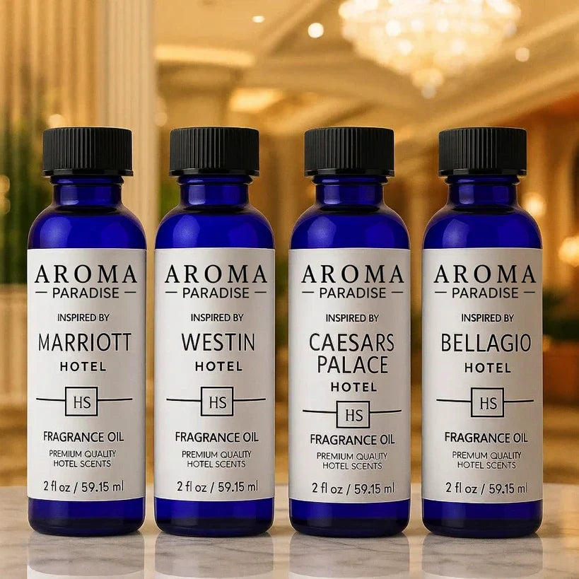 Home Fragrance Oil, Hotel Oils 4 Pack #1 Marriott, Westin, Caesars for Bedrooms, Living Rooms and Everyday Home Ambience, 2 Size Options image 2