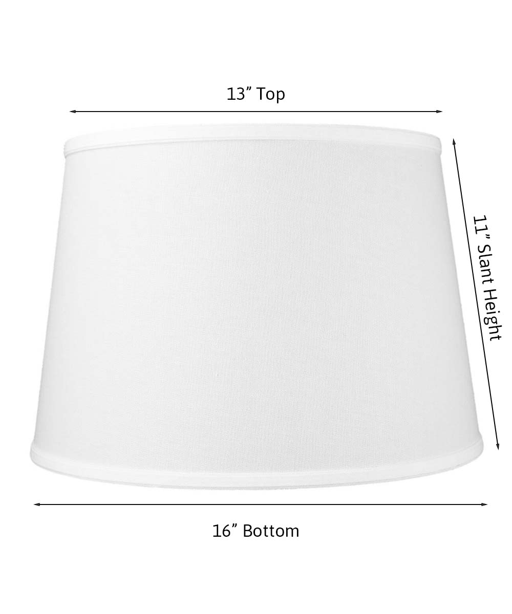 Lamp Shade, 16"W x 11"H White Floor for Lamp Replacement, Reading Corners and Living Spaces image 2