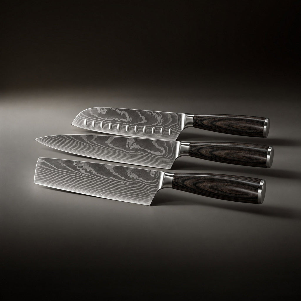 Kitchen Knife Set, Japanese Style Precision Collection 3 Piece for Everyday Meal Prep and Home Kitchens image 2