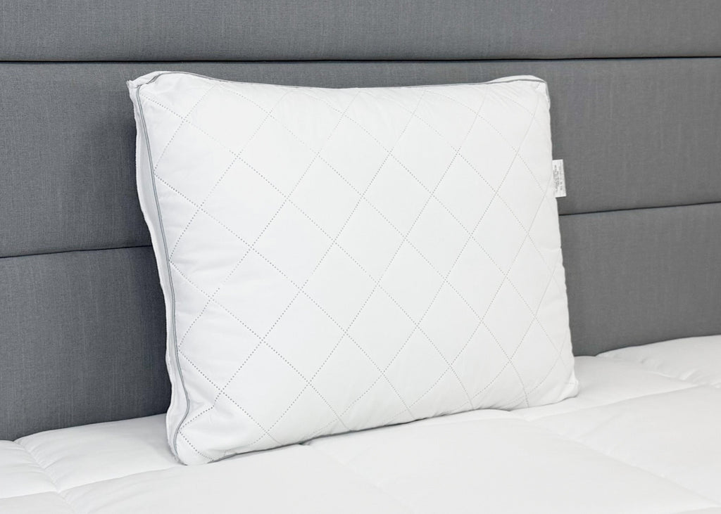 Bed Pillow, Envirosleep Diamond Support Gel Fiber Fill, Breathable Construction for Sleeping, Reading and Bedroom Comfort, 3 Size Options image 2